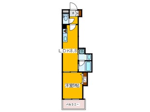 メルシアタ－鈍色の風の物件間取画像